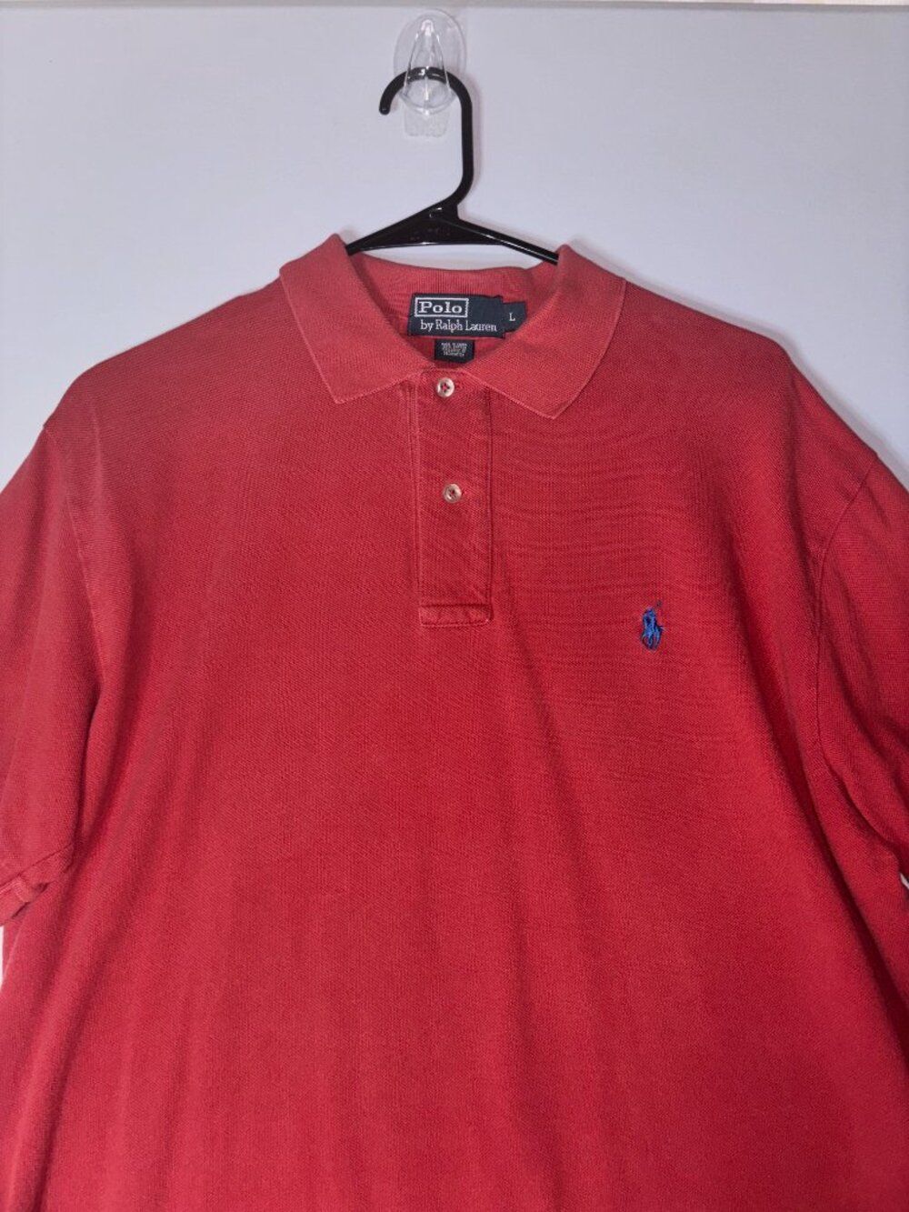 Polo Ralph Lauren Red Polo Shirt Men’s Size L